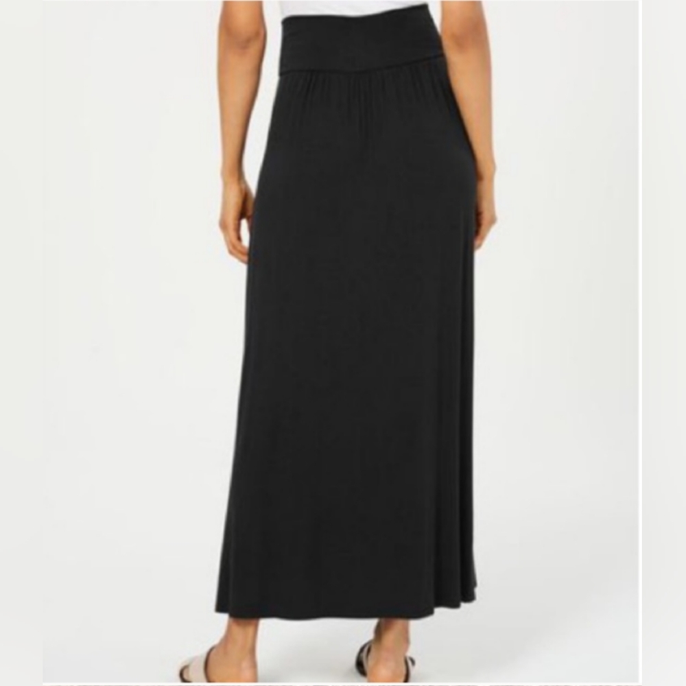 Style & Co Black Long Skirt Petite Small - Picture 2 of 7
